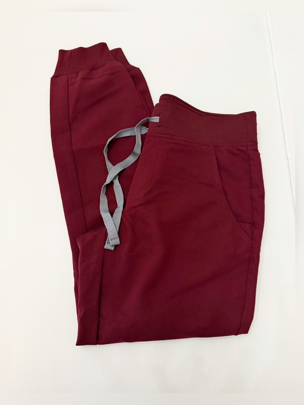 Figs Zamora Jogger Scrub Pants-  Maroon/Burgundy- Size XSP